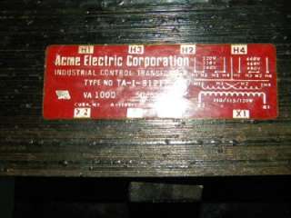 Acme Electric TA 1 81217 Transformer  