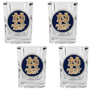  Notre Dame Fighting Irish NCAA 4pc Shot Glass Set: Sports 