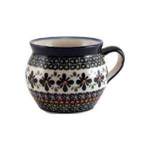 Polish Pottery Potbelly Coffee Mug 17 Oz.:  Kitchen 