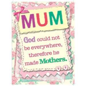 God Made Mothers Summer of Love Large Metal Sign:  Home 