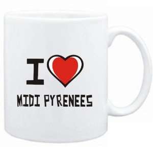    Mug White I love Midi Pyrenees  Cities