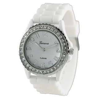Ladies Luxury Ice Quartz Crystal Fashion Geneva Watch  