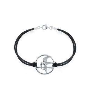 Sterling Silver 7.5 The Hunger Games Mockingjay with Double Strand 
