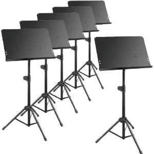  Musicians Gear Deluxe Music Stand 6 Pack Musical 