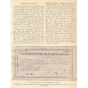  1907 Scope Function New York Clearing House Bank 