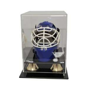  St. Louis Blues Hockey Mini Helmet Display Case: Sports 