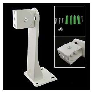   White Metal Wall Mount Bracket Stand for CCD CCTV Camera Electronics