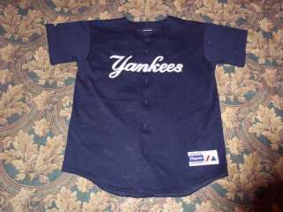 New York Yankees Derek Jeter Majestic NY T Shirt Jersey  
