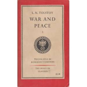 L.N.TOLSTOY WAR & PEACE I L.N.TOLSTOY Books