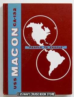 USS MACON CA 132 PRESIDENTIAL CRUISE BOOK 1959 1960  