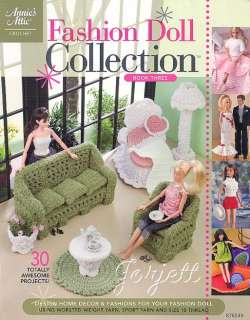 Fashion Doll Collection Book 3, Annies crochet patterns fit Barbie 
