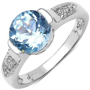  2.70 ct. t.w. Blue & White Topaz Ring in Sterling Silver 