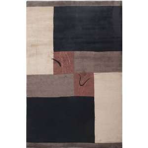   0417 9 Foot by 12 Foot Forest Area Rug, Geometric Black Home & Garden