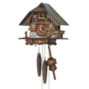  Schneider 8 Inch Black Forest Farmhouse Cuckoo Clock: Home 
