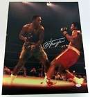   Autographed Boxing Muhammad Ali Fight 24x32 Framed Canvas JSA Holo