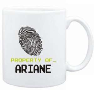  Mug White  Property of _ Ariane   Fingerprint  Female 