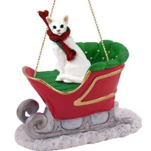   Oriental Shorthaired Sleigh Ride Christmas Ornament: Home & Kitchen