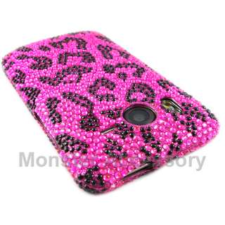 Pink Leopard Bling Hard Case Cover For HTC Inspire 4G  