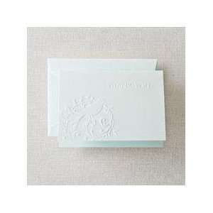    Beach Glass Blind Embossed Thank You Notes