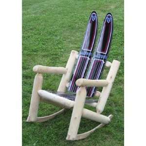  Ski Chair LRockWater Water Log Rocker: Furniture & Decor