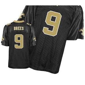  New Orleans Saints NFL Jerseys #9 Drew Brees BLACK 