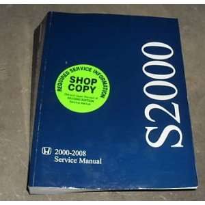   2004 2005 2006 07 2008 Honda S2000 Service Shop Manual honda Books