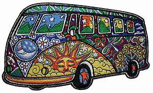 Artist Dan Morris Hippie Peace Sign Flower Power Embroidered Iron On 