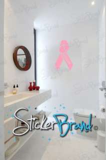Vinyl Wall Decal Sticker Breast Cancer Survivor Ribbon  