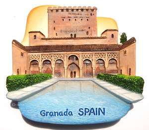 Alhambra Palace,Granada,SPAIN,Resin 3D Fridge Magnet  