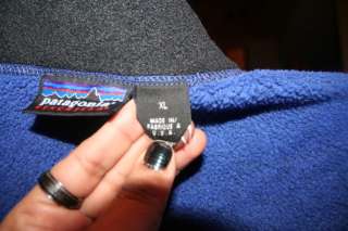 PATAGONIA SYNCHILLA Womens Vest Zipper Fleece Blue Jacket/Coat sz XL 