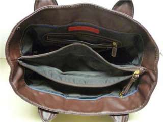 Tommy Hilfiger AMERICAN CLASSICS  BROWN Handbag Tote LOGO Bag  