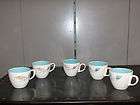 Salem China Co teacups c 1958 59 Delightful Biscayne Pattern  lot of 
