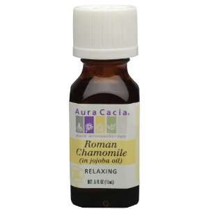 Aura Cacia Roman Chamomile (in jojoba oil), Essential Oil, 1/2 oz 