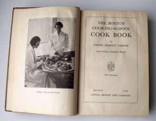 Vintage Cookbook THE BOSTON COOKING SCHOOL COOK BOOK Fannie Merritt 