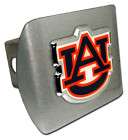 AUBURN UNIVERSITY BRUSHED COLOR TRAILER HITCH COVER