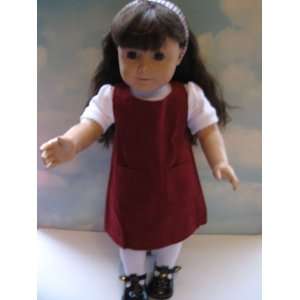  Jumper Outfit for American Girl Dolls  Complete with Shoes 