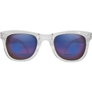 Ski Born Free Classics Designer Sunglasses   Crystal/Smoke with Blue 