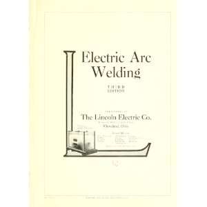  Electric Arc Welding Lincoln Electric Company Books