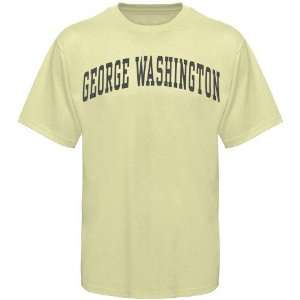  George Washington Colonials Tan Arched T shirt: Sports 