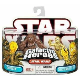 Star Wars Galactic Heroes Chewbacca & Disassembled C 3PO Figures