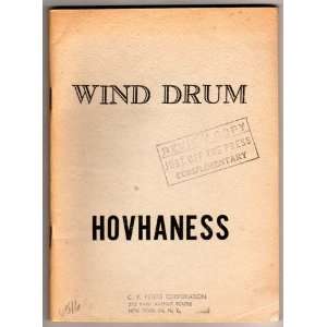  Wind Drum   Music Dance Drama, Op. 183 [STUDY SCORE]: Alan 