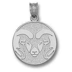  Colorado State Rams Solid Sterling Silver Graphic Ram 1/2 