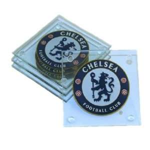  Chelsea Fc Glass Drinks Coasters   610Cfc Patio, Lawn 