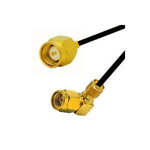  15ft RG 174 SMA Male to SMA Male (Right angle) Cable 