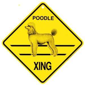  Poodle Xing caution Crossing Sign dog Gift: Pet Supplies