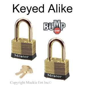 Master Lock   Keyed Alike Brass Locks #4NKABLF 2 BUMP 