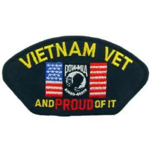  Vietnam Vet And Proud Of It Hat Patch 2 3/4 x 5 1/4 