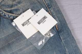 NEW MOSCHINO Mens Distressed Cotton Bootcut Jeans 36 US $340  