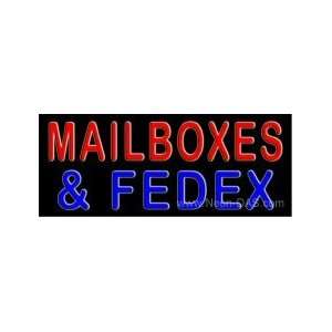  Mailboxes FedEx Neon Sign 13 x 32