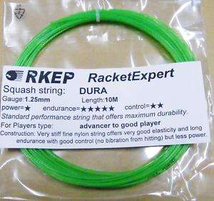 DURA squash racquet string 10m 200m 5 colors wholesale  